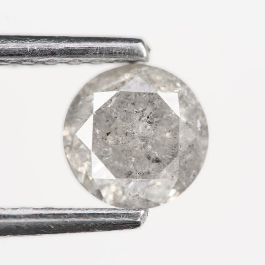 0.55 Ct. Round Brilliant Cut Fancy Gray Color Natural Diamond 5.00 mm