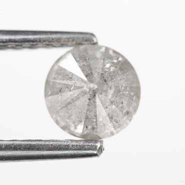 0.55 Ct. Round Brilliant Cut Fancy Gray Color Natural Diamond 5.00 mm
