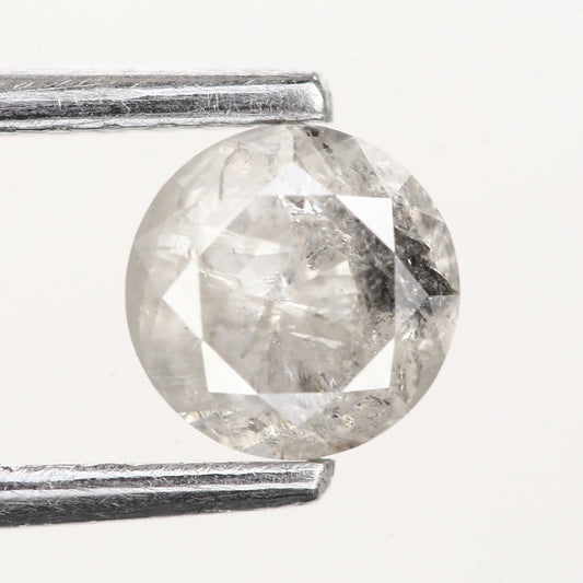0.59 Ct. Round Brilliant Cut Fancy Gray Color Natural Diamond 5.11 mm