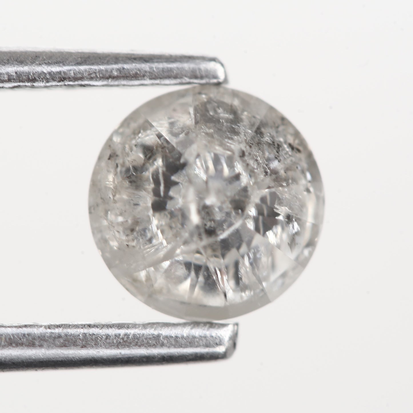0.59 Ct. Round Brilliant Cut Fancy Gray Color Natural Diamond 5.11 mm
