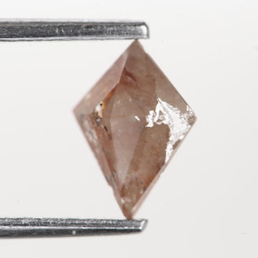 0.67 Ct. Kite Rose Cut Fancy Red Rustic Color Natural Diamond 8.00 mm