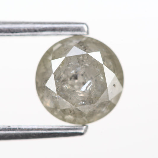 0.85 Ct. Round Brilliant Cut Fancy Yellowish Gray Color Natural Diamond 5.55 mm