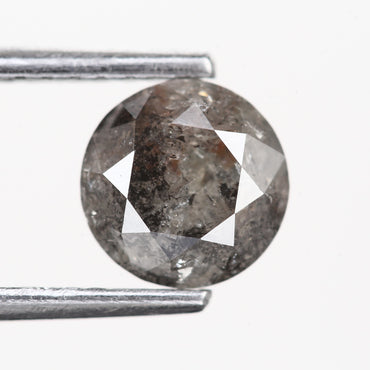 0.93 Ct. Round Brilliant Cut Fancy Gray Color Natural Diamond 6.18 mm