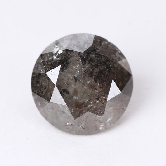 0.93 Ct. Round Brilliant Cut Fancy Gray Color Natural Diamond 6.18 mm