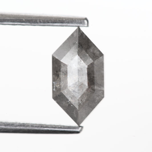 0.74 Ct. Hexagonal Rose Cut Fancy Gray Color Natural Diamond 8.20 mm