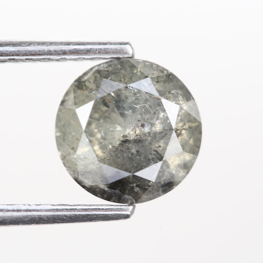 1.16 Ct. Round Brilliant Cut Fancy Gray Color Natural Diamond 6.82 mm