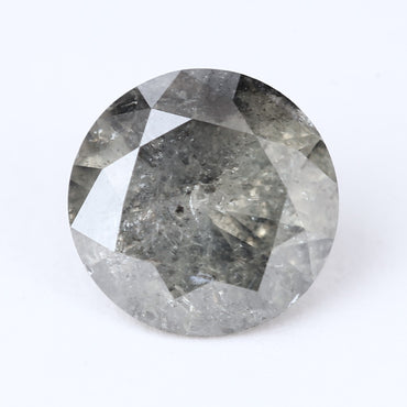 1.16 Ct. Round Brilliant Cut Fancy Gray Color Natural Diamond 6.82 mm