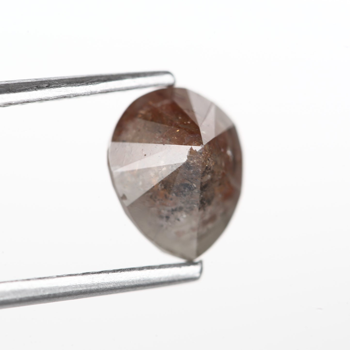 1.36 Ct. Pear Full Cut Fancy Gray Color Natural Diamond 7.40 mm