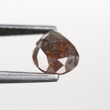 1.36 Ct. Pear Full Cut Fancy Gray Color Natural Diamond 7.40 mm