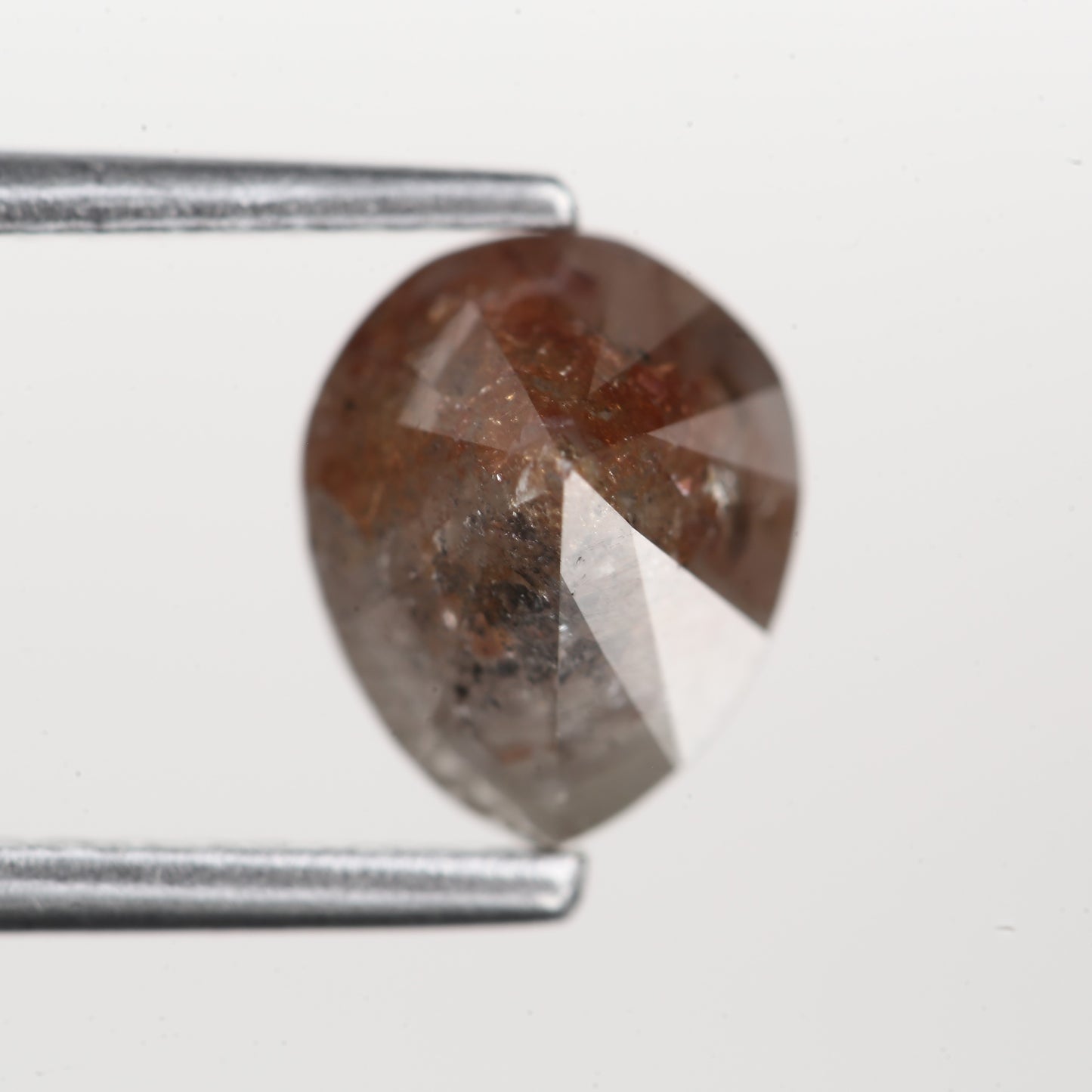 1.36 Ct. Pear Full Cut Fancy Gray Color Natural Diamond 7.40 mm