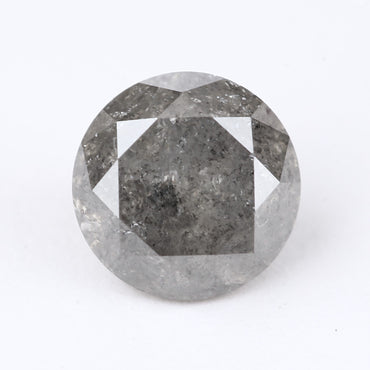 1.37 Ct. Round Brilliant Cut Fancy Gray Color Natural Diamond 6.60 mm