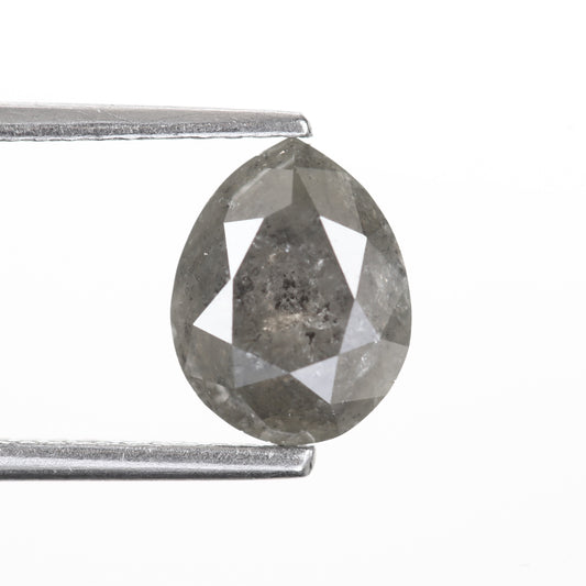 1.47 Ct. Pear Full Cut Fancy Gray Color Natural Diamond 8.40 mm