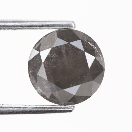 1.84 Ct. Round Brilliant Cut Fancy Dark Gray Color Natural Diamond 7.70 mm (Copy)