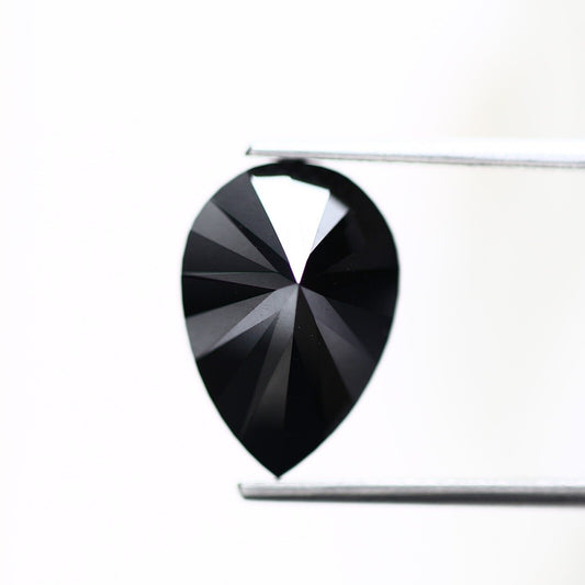 4.40 ct Fancy Black Color Pear Loose Diamond for Jewelry