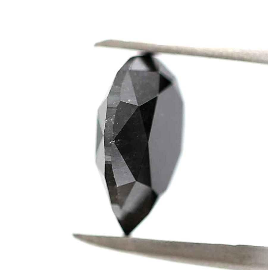 2.02 ct Fancy Black Color Pear Loose Diamond