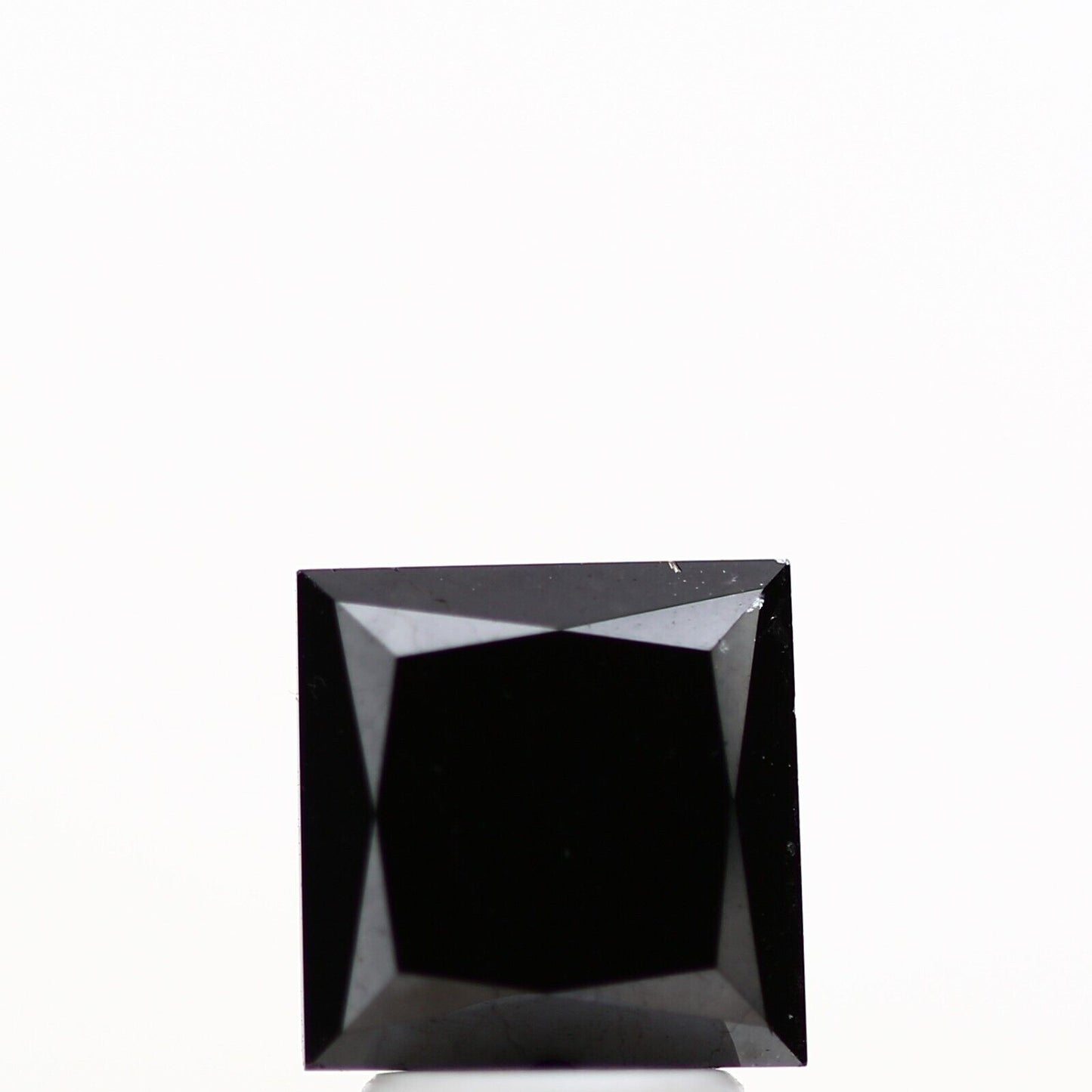 3.10 ct Princess Cut Black Loose Diamond for Ring