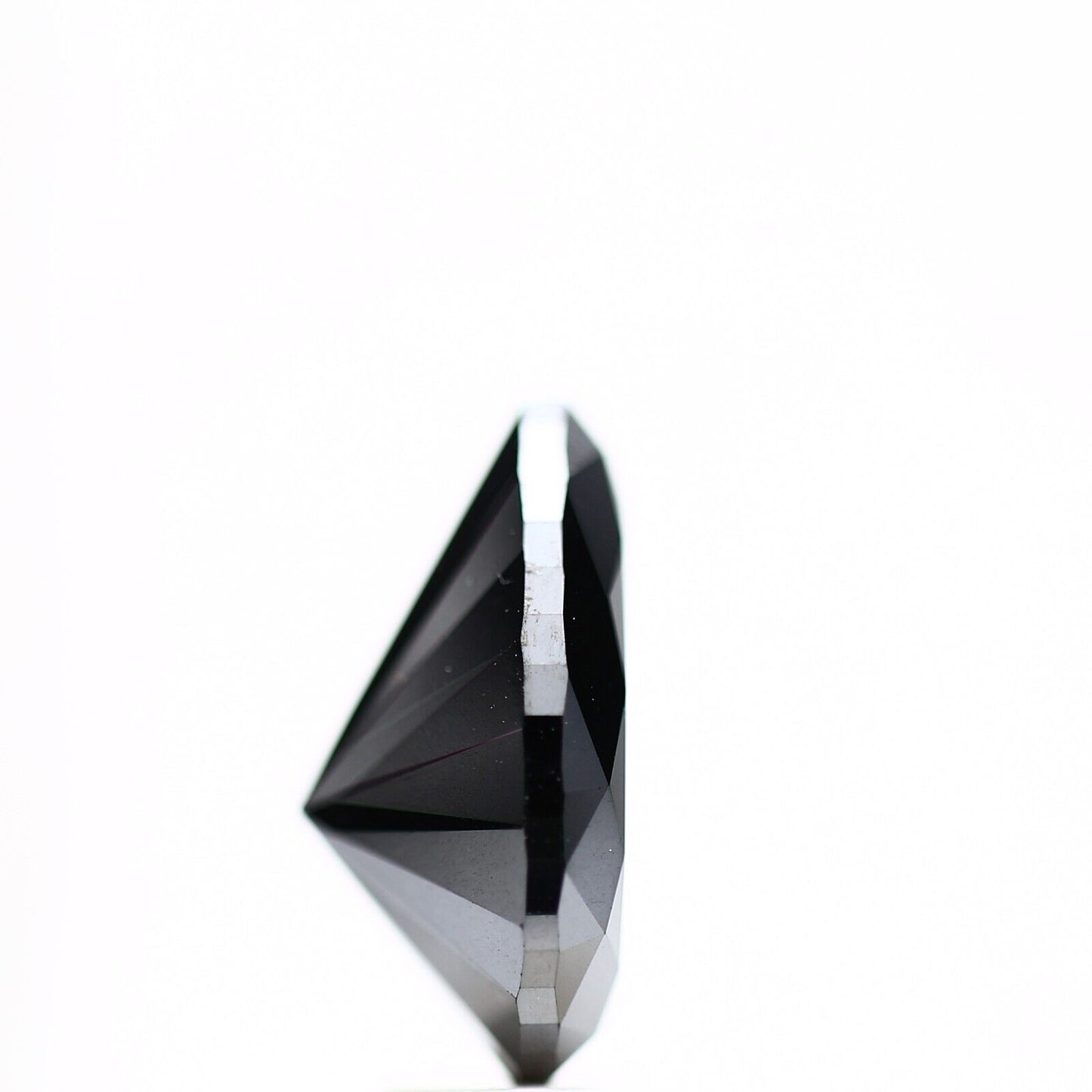 4.40 ct Fancy Black Color Pear Loose Diamond for Jewelry