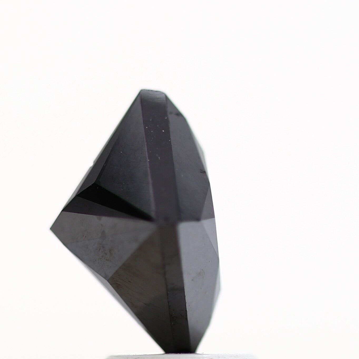 0.75 ct Natural Black Princess Cut Loose Diamond for Ring