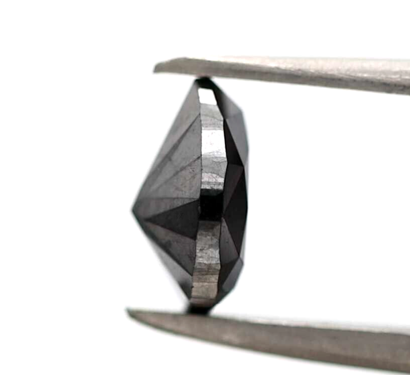 0.89 ct Pear Diamond Fancy Black Color Loose Diamond for Ring