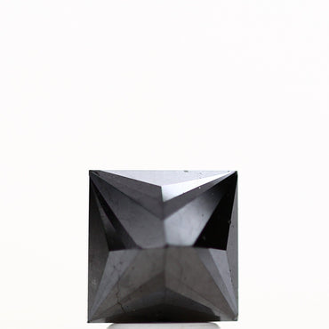3.10 ct Princess Cut Black Loose Diamond for Ring