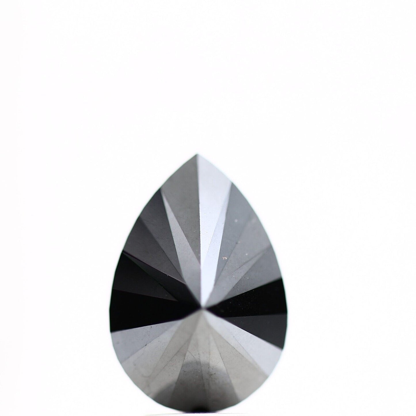 4.40 ct Fancy Black Color Pear Loose Diamond for Jewelry