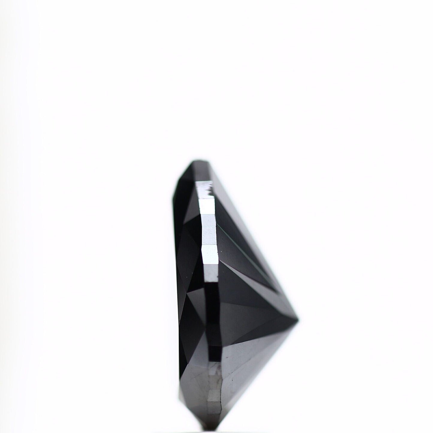 4.40 ct Fancy Black Color Pear Loose Diamond for Jewelry