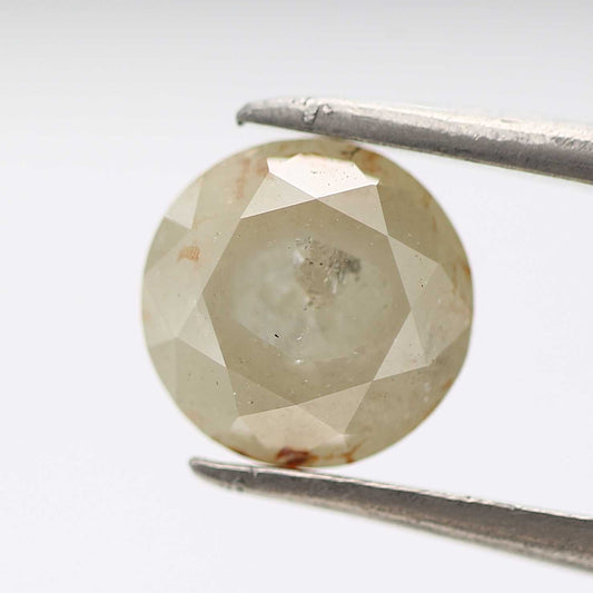 1.48 Carat Fancy Gray Round Shape Brilliant Cut Natural Loose Diamond