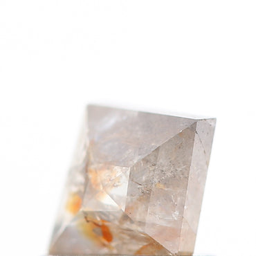 salt and pepper diamond ! 0.60 Ct 6.90 x 5.80 x 2.40 MM natural gray shield loose diamond for engagement ring for her