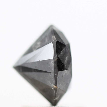 Salt And Pepper Diamond Fancy Gray Color 1.70 CT 7.22 x 5.07 MM Round Brilliant Cut Diamond ! Natural Loose Diamond ! Christmas Gift for Her