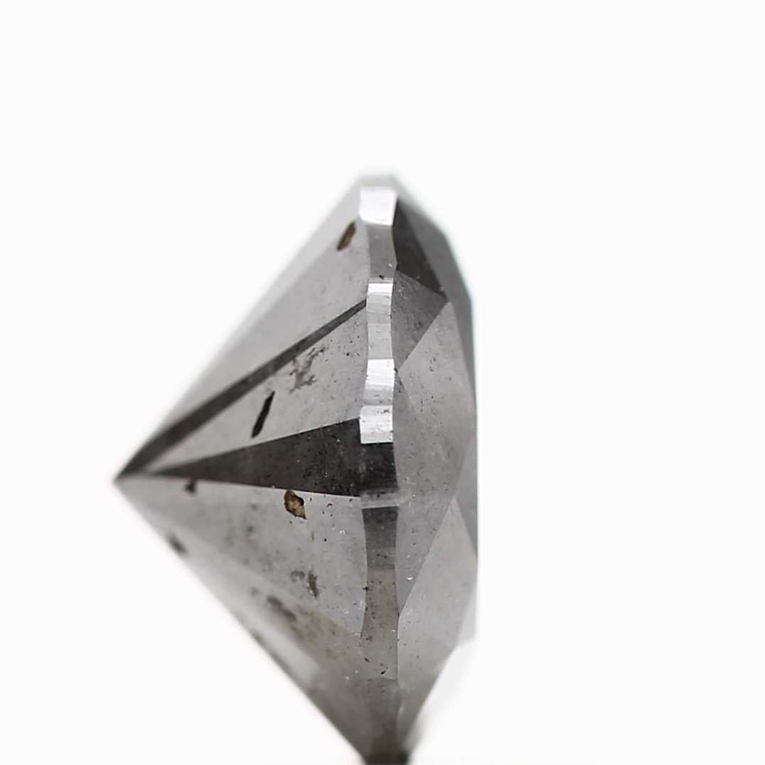 1.91 Carat Fancy Gray Round Brilliant Cut Natural Loose Diamond