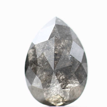Salt and Pepper Diamond Fancy Gray Color 1.14 CT 8.23 x 5.85 x 2.66 MM Pear Cut Diamond! Natural Loose Diamond ! Christmas Gift for Her