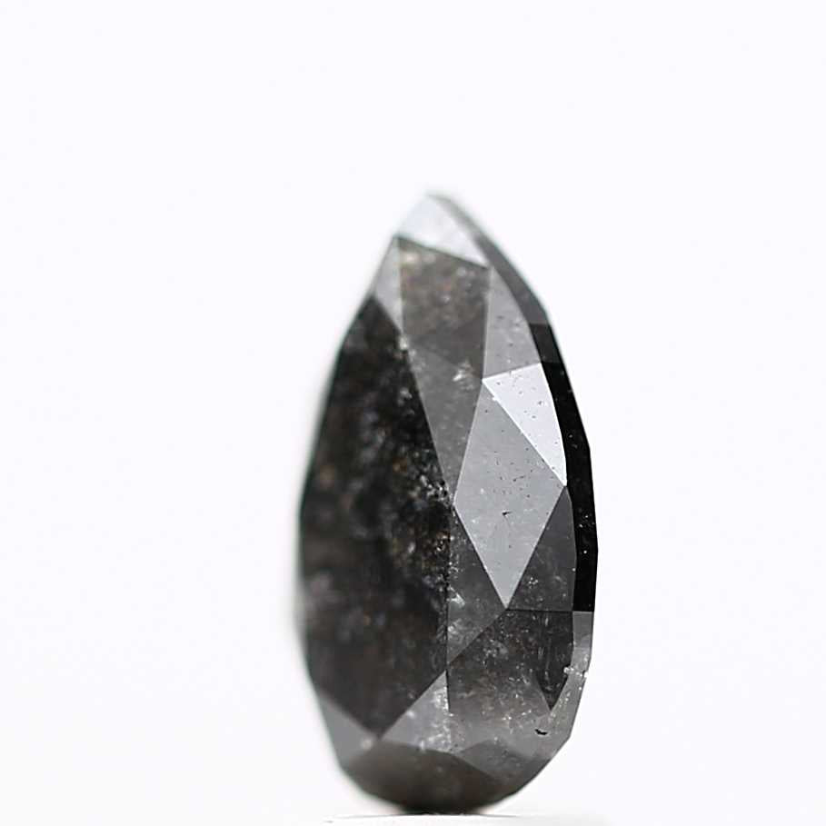 Salt and Pepper Diamond Fancy Gray Color 2.33 CT 10.00 x 7.10 x 4.55 MM Pear Cut Diamond! Natural Loose Diamond ! Christmas Gift for Her