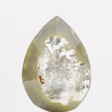 Salt and Pepper Diamond Fancy Gray Color 0.58 CT 7.20 x 5.12 x 1.80 MM Pear Cut Diamond! Natural Loose Diamond ! Christmas Gift for Her