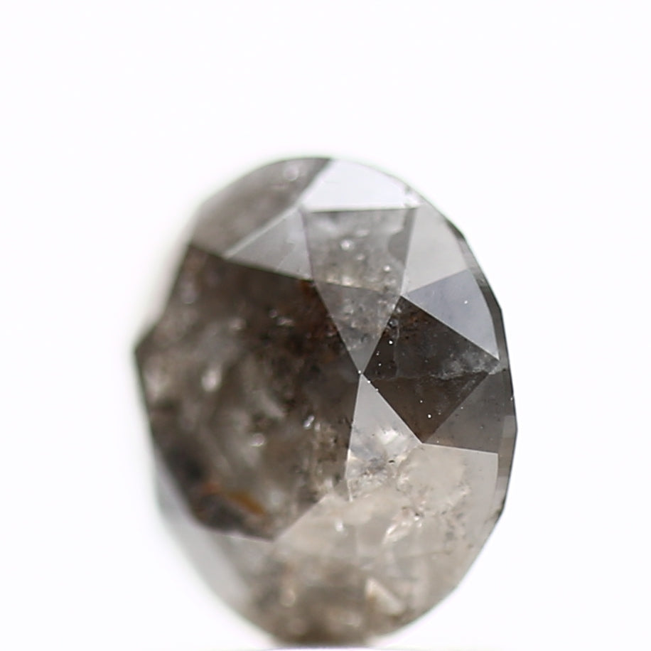 2.04 Carat Fancy Gray Rustic Round Shape Brilliant Cut Natural Loose Diamond