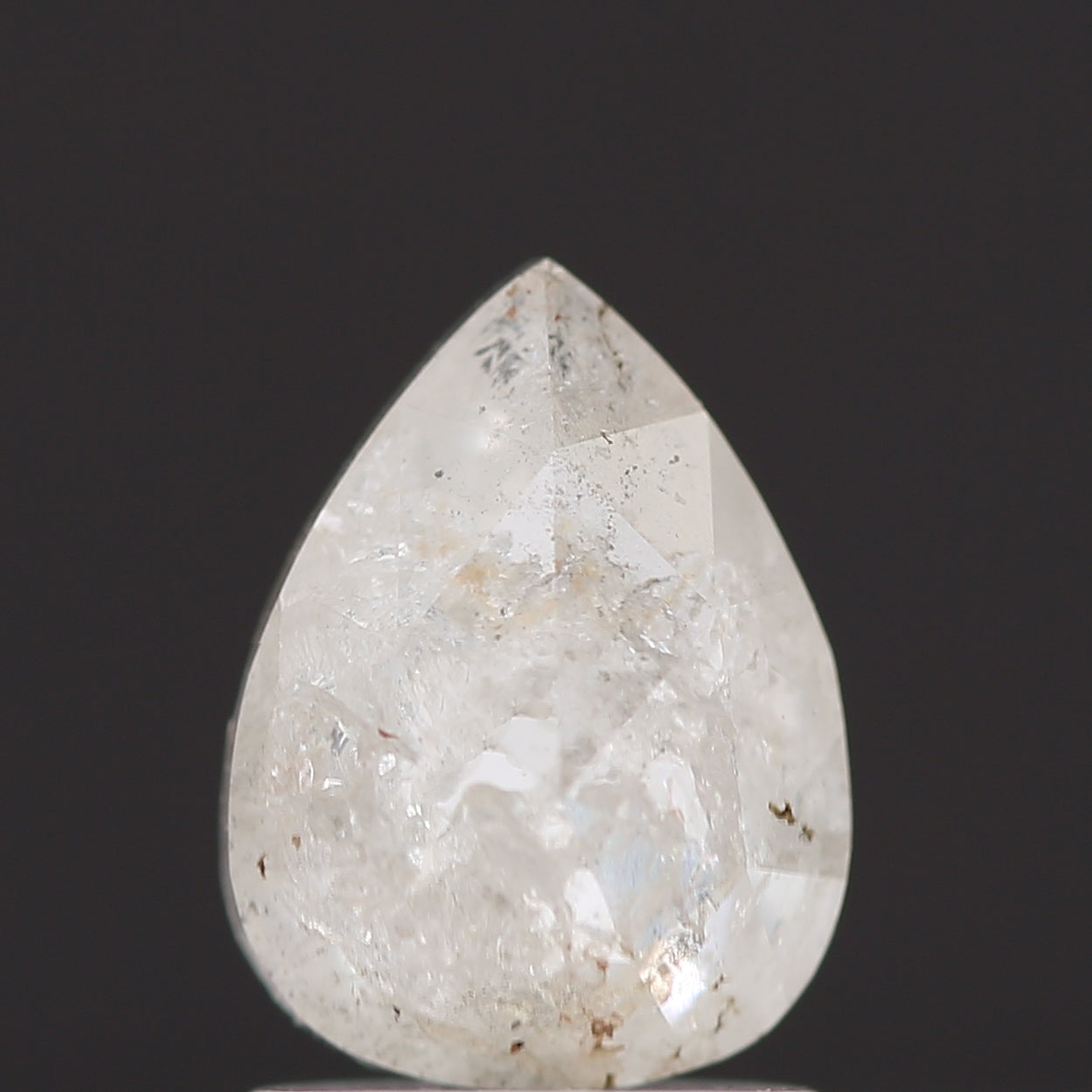 Salt and Pepper Diamond Fancy Gray Color 1.28 CT 8.00 x 6.00 x 3.40 MM Pear Cut Diamond! Natural Loose Diamond ! Christmas Gift for Her
