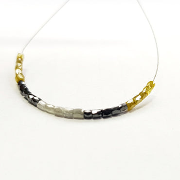 Natural Multi Color Polished Tube Loose Diamond Beads