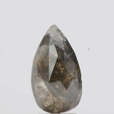 Salt and Pepper Diamond Fancy Gray Color 3.25 CT 12.60 x 7.50 x 3.80 MM Pear Cut Diamond! Natural Loose Diamond ! Christmas Gift for Her