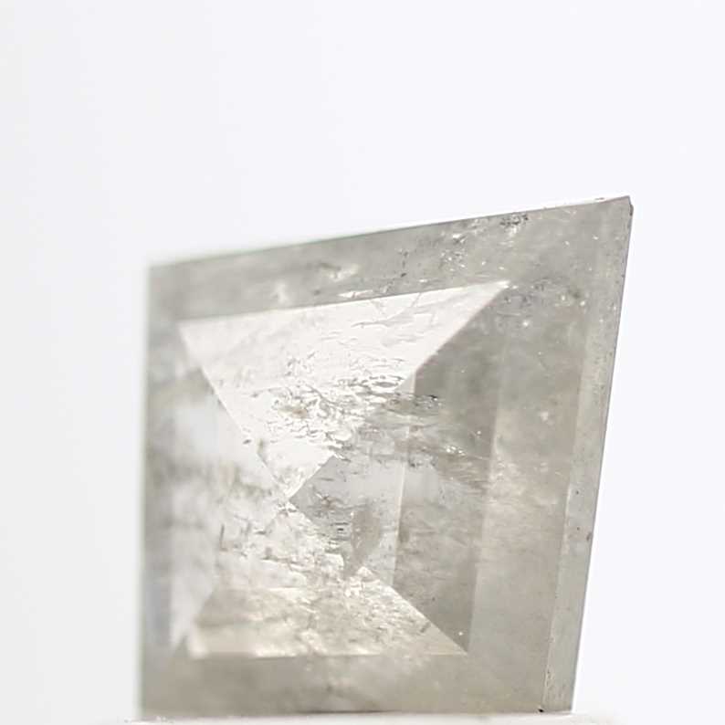 salt and pepper diamond ! 0.72 Ct 7.86 x 6.64 x 2.31 MM natural gray shield loose diamond for engagement ring for her