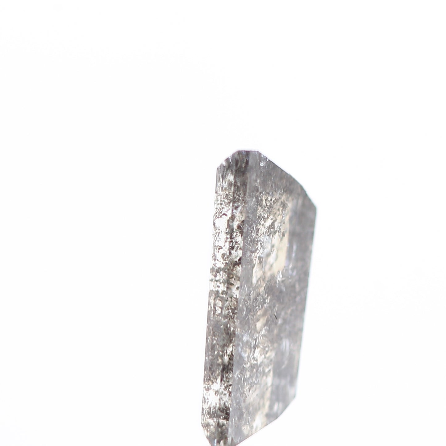 salt and pepper diamond ! 0.72 Ct 7.90 x 3.35 x 2.68 MM natural gray baguette loose diamond for engagement ring for her