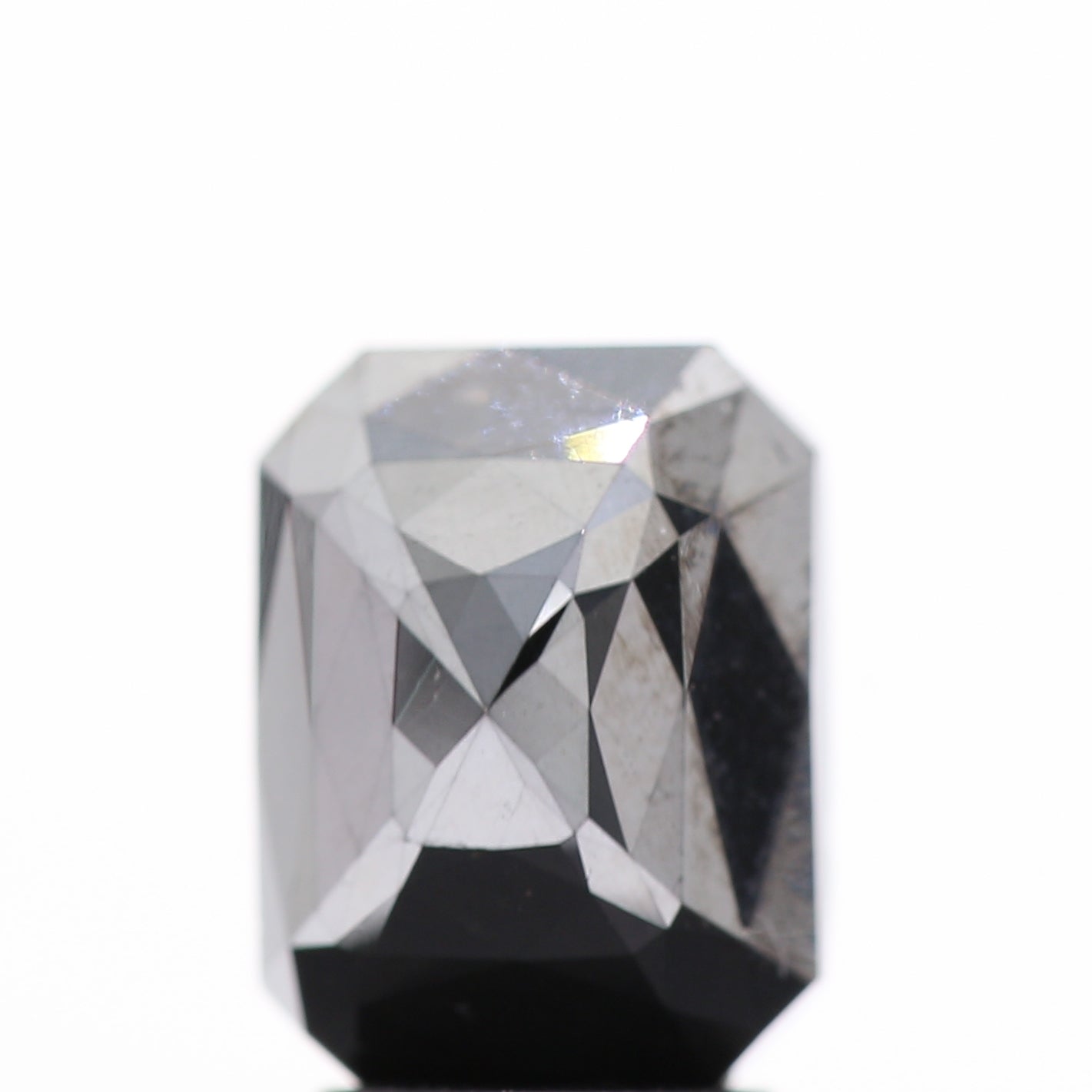 3.18 Ct Natural Black Emerald Single Rose Cut Loose Diamond for Jewelery