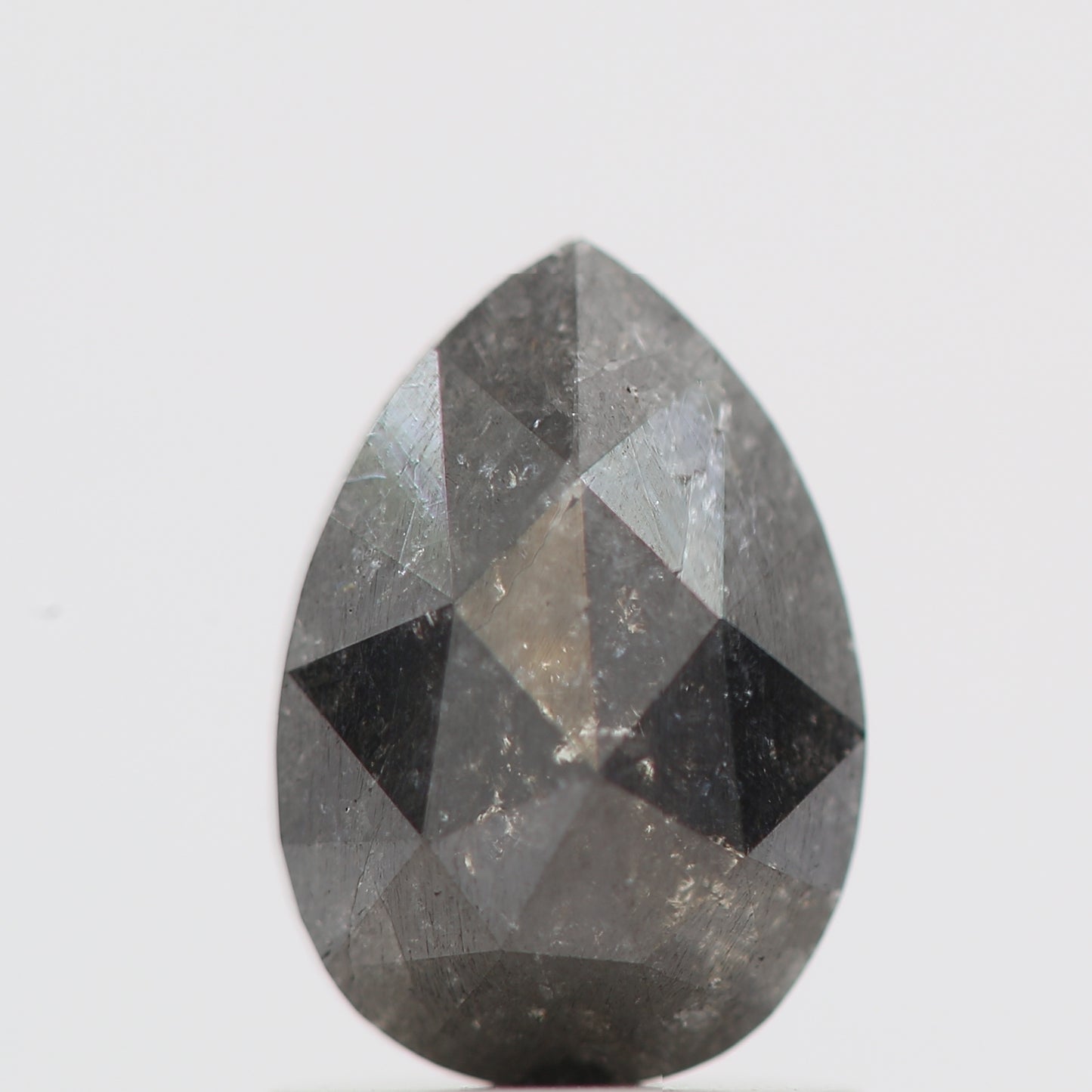 Salt and Pepper Diamond Fancy Gray Color 1.20 CT 8.00 x 5.50 x 3.25 MM Pear Cut Diamond! Natural Loose Diamond ! Christmas Gift for Her