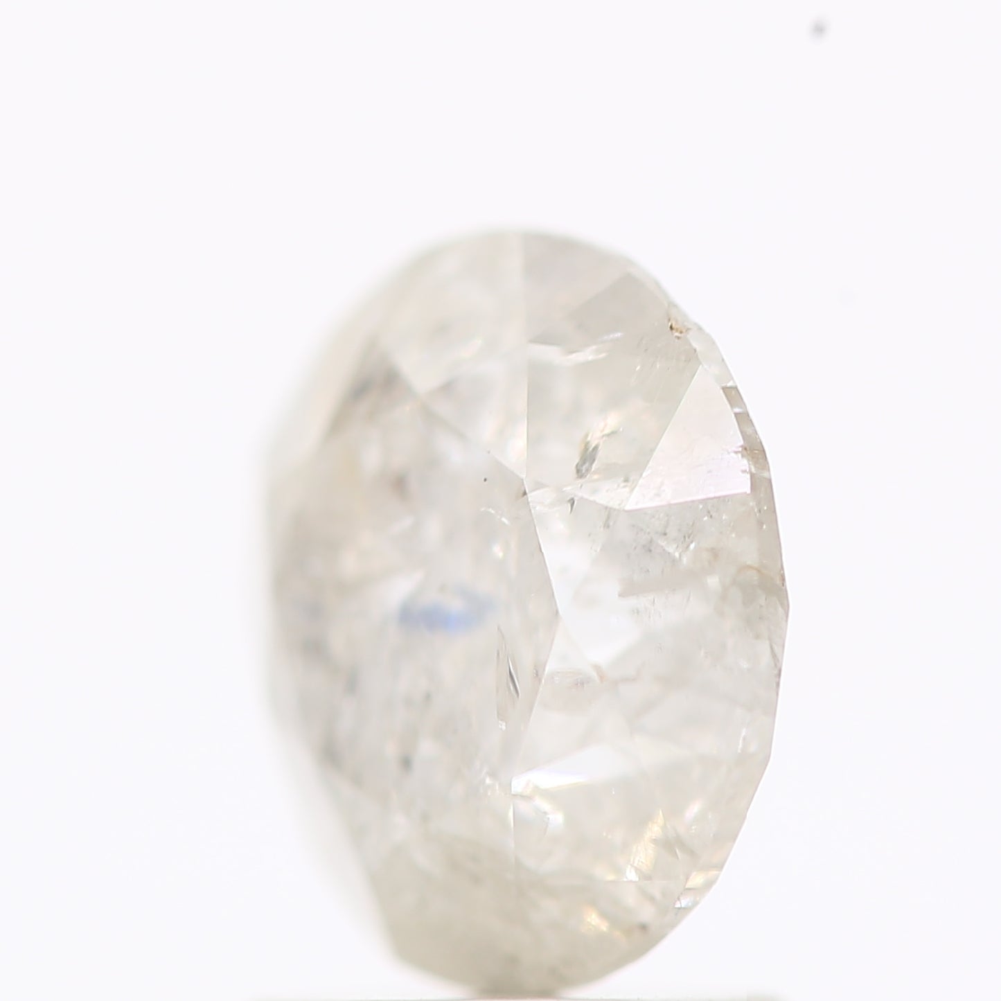 Natural Loose Round Salt And Pepper Diamond Fancy Grey Color 2.00 CT 7.80 X 5.08 MM Round Brilliant Cut Diamond ! Christmas Gift for Her