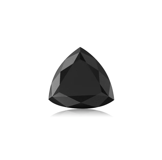 Fancy Black Color Loose Diamond, Natural Trillion 4.75 MM
