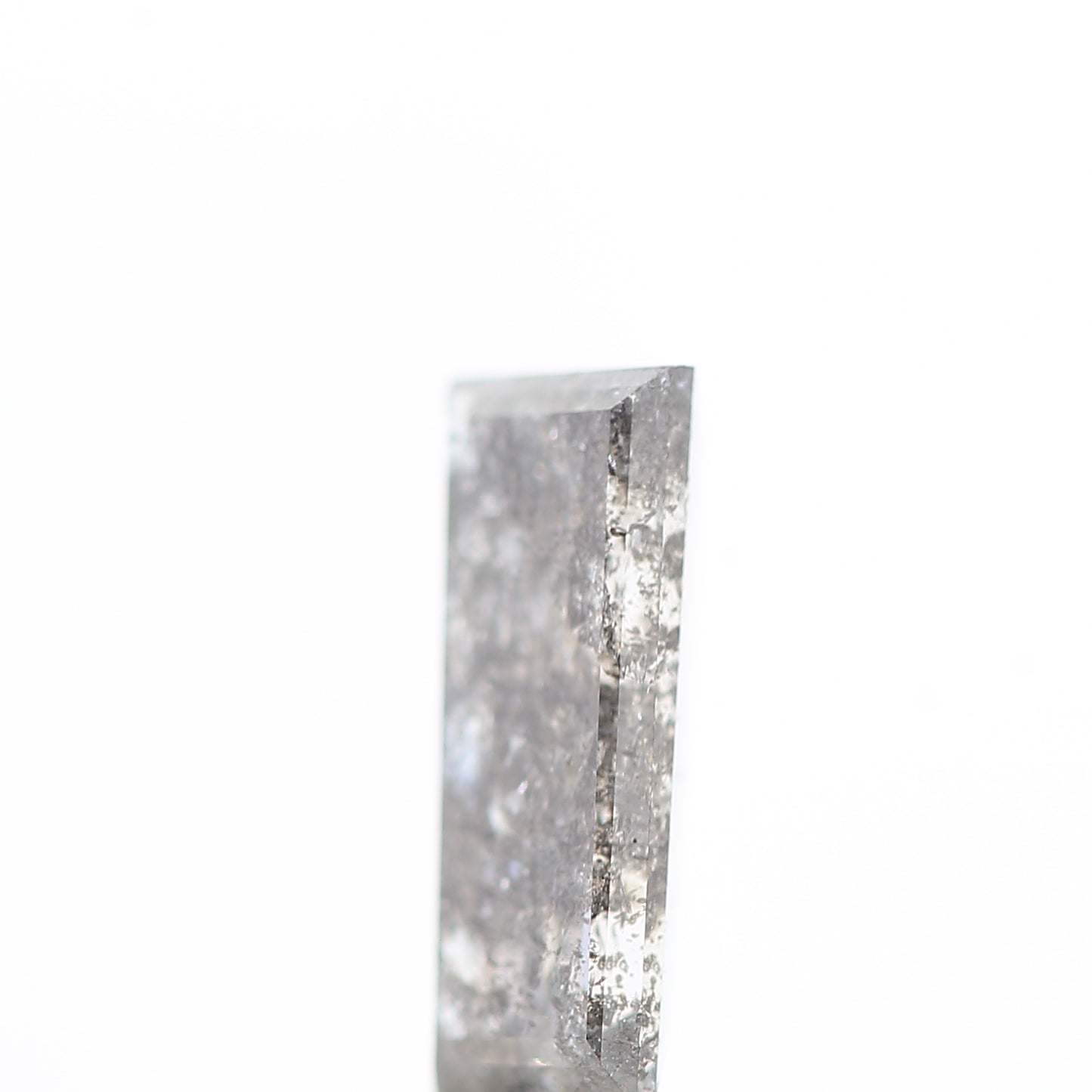 salt and pepper diamond ! 0.72 Ct 7.90 x 3.35 x 2.68 MM natural gray baguette loose diamond for engagement ring for her