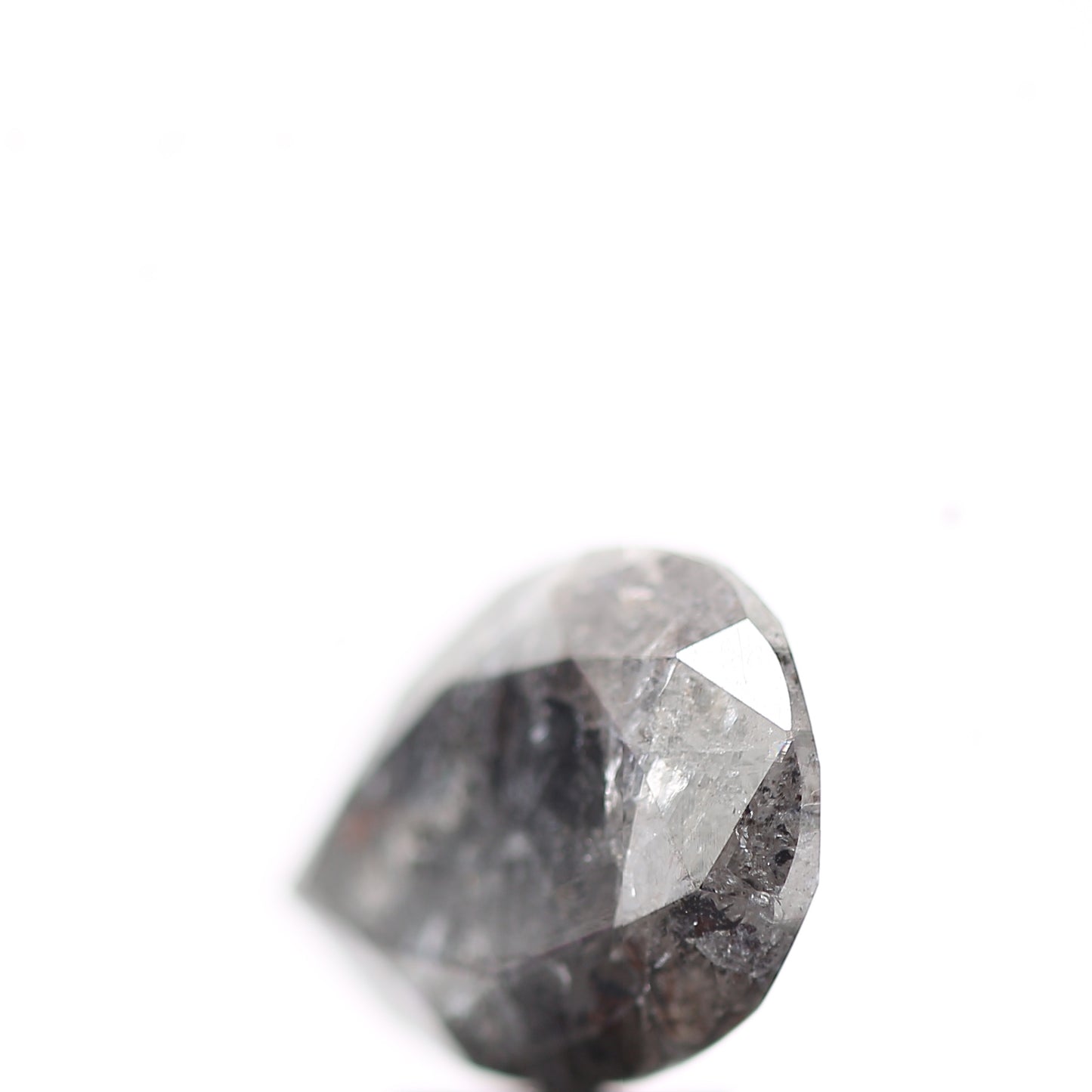 Salt and Pepper Diamond Fancy Gray Color 3.88 CT 12.50 x 8.30 x 5.30 MM Pear Cut Diamond! Natural Loose Diamond ! Christmas Gift for Her