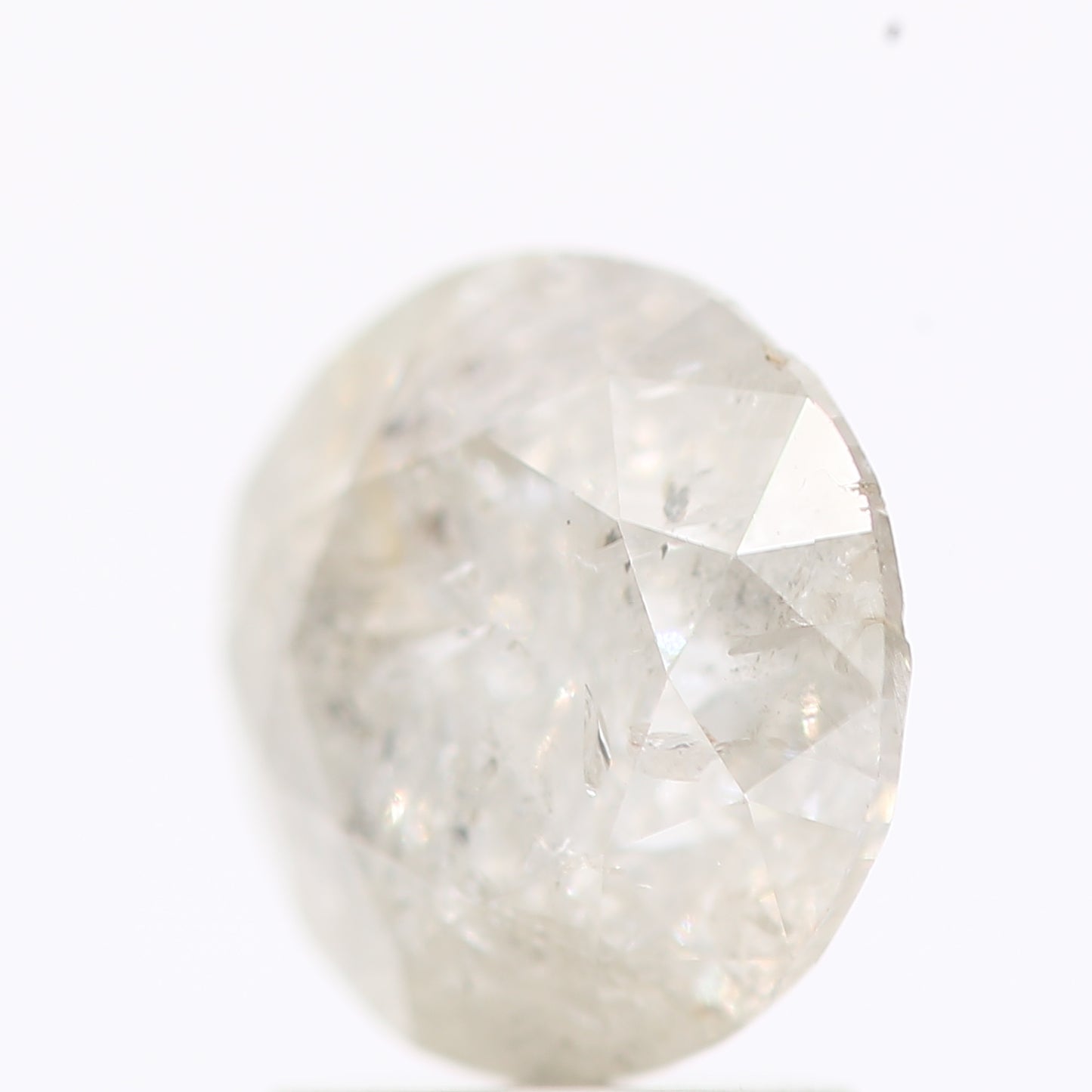 Natural Loose Round Salt And Pepper Diamond Fancy Grey Color 2.00 CT 7.80 X 5.08 MM Round Brilliant Cut Diamond ! Christmas Gift for Her