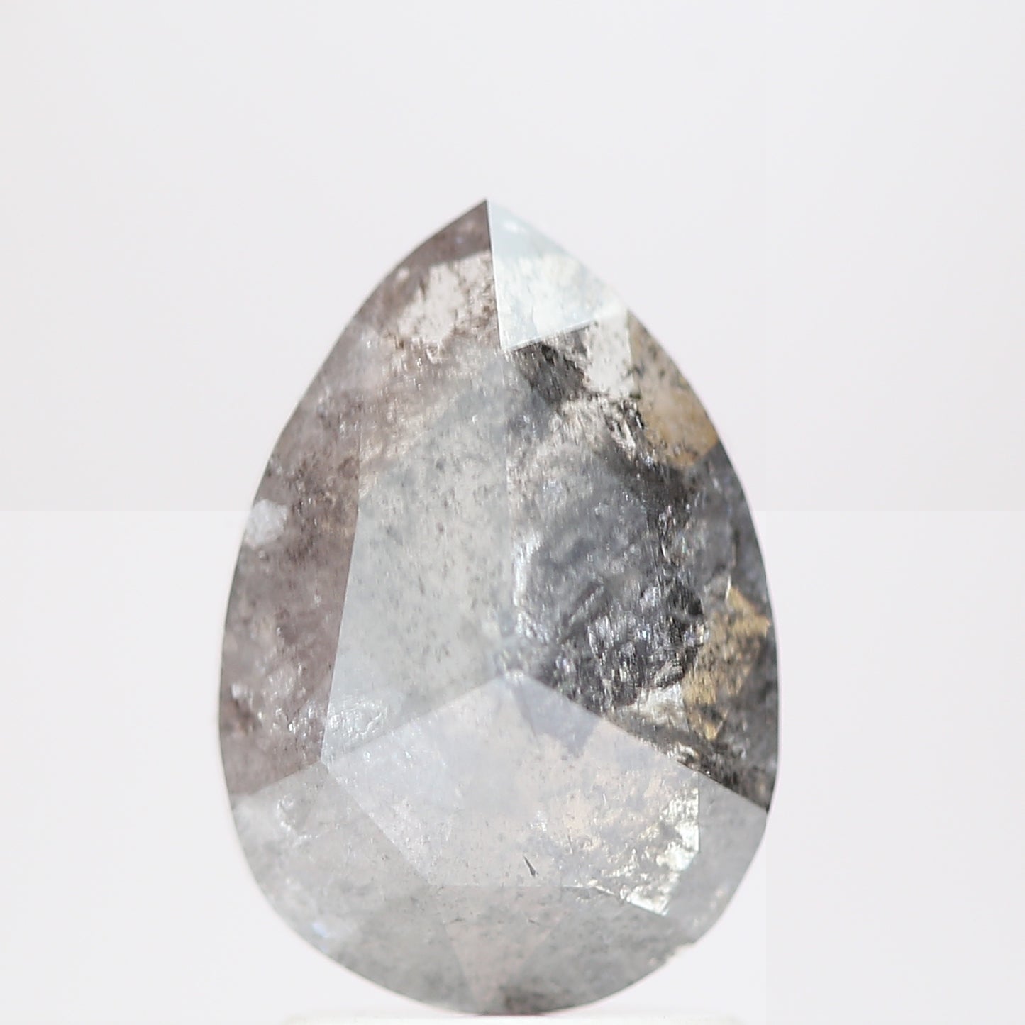 Salt and Pepper Diamond Fancy Gray Color 1.72 CT 9.90 x 6.80 x 3.31 MM Pear Cut Diamond! Natural Loose Diamond ! Christmas Gift for Her