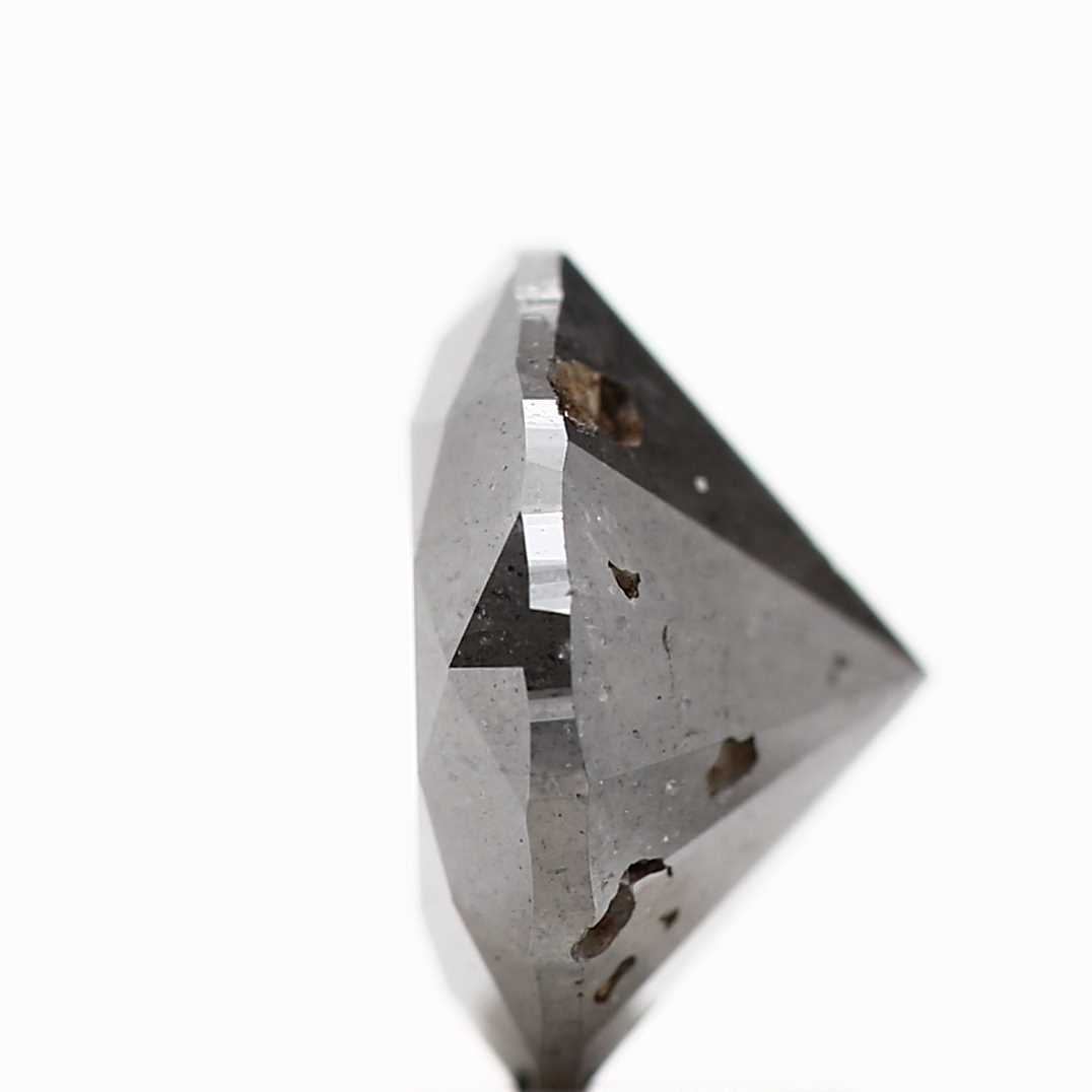 1.91 Carat Fancy Gray Round Brilliant Cut Natural Loose Diamond