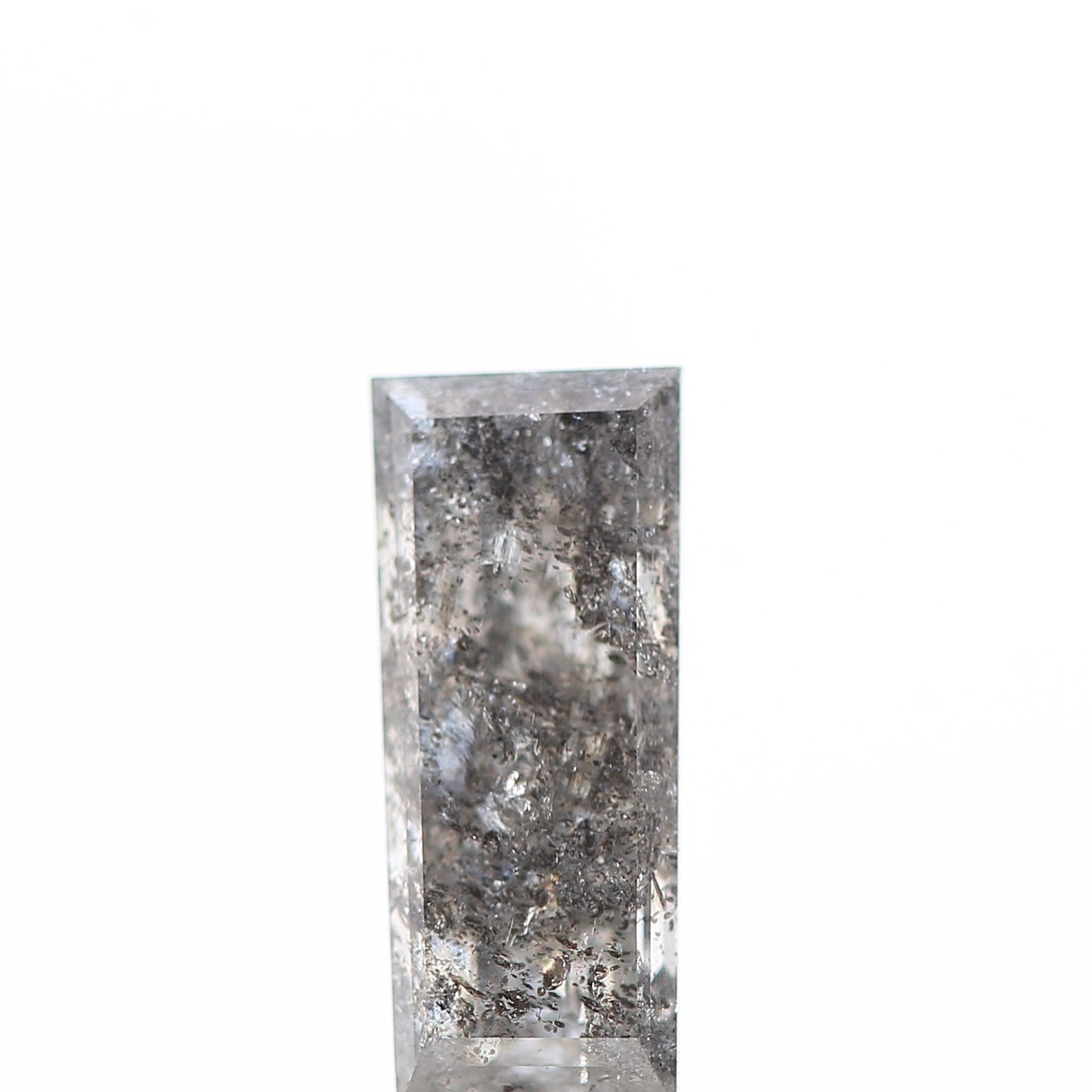 salt and pepper diamond ! 0.72 Ct 7.90 x 3.35 x 2.68 MM natural gray baguette loose diamond for engagement ring for her