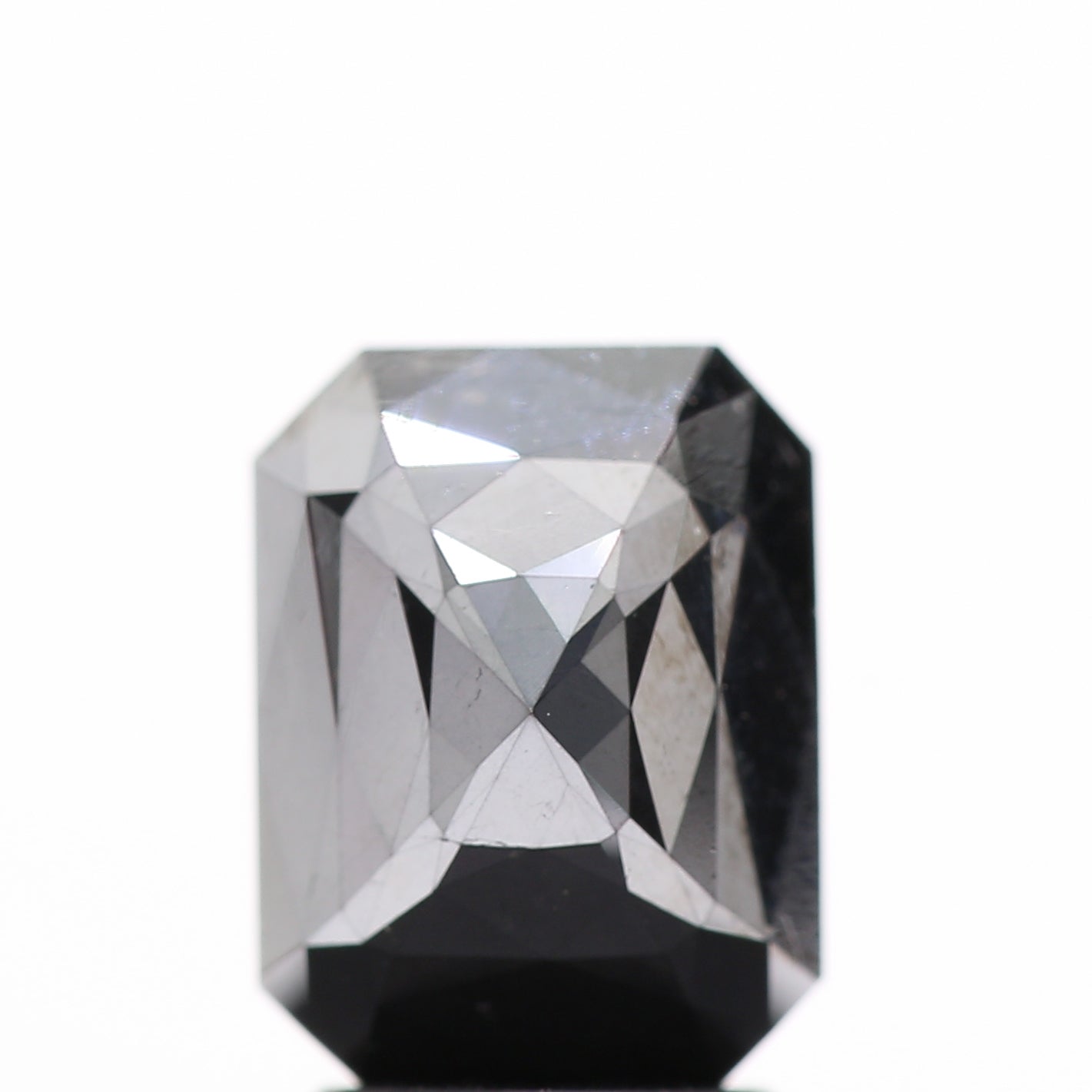 3.18 Ct Natural Black Emerald Single Rose Cut Loose Diamond for Jewelery